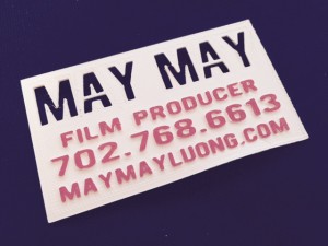 May May 3D Printed Business Card